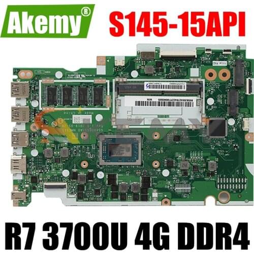 NM-C511 For Lenovo IdeaPad S145-15API portable motherboard NM-C511 with CPU R7 3700U and 4G DDR4 100% test work Mainboard