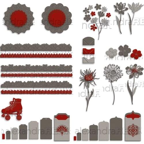 Arrival New Craft Metal Cutting Die Mold Flower Tag Envelope Lace Edge Scrapbook Paper Craft Knife Mould Blade Punch Stencils