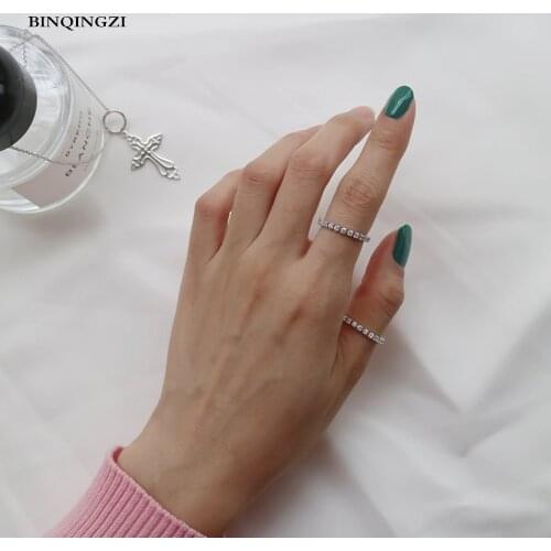 Charms Adjustable for Women Top Quality TransparentCrystalRing Graduation Loves Female Anel Jewelry2021