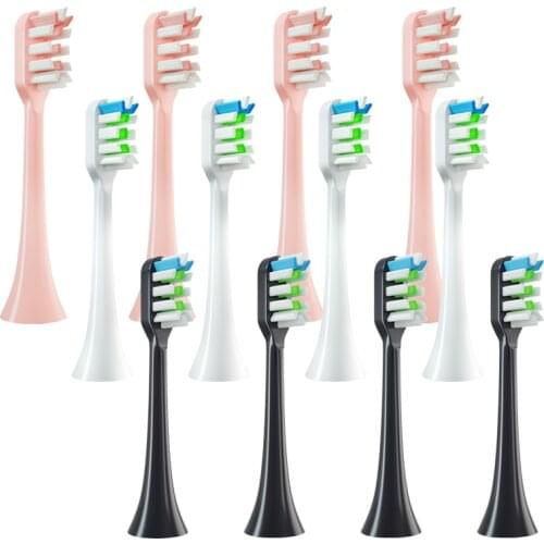 12pcs/Set Replacement Toothbrush Heads For SOOCAS X3/X3U/X5 Sonic Electric Tooth Brush Nozzle Heads Replace Smart Brush Head