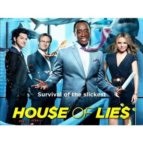 W203 House of Lies TV Series Don Cheadle Marty Kaan Silk Fabric Wall Poster Art Decor Sticker Bright