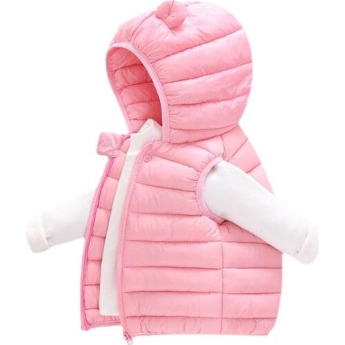 New Autumn Winter Children Waistcoats Warm Duck Down Fashion Girls Vest Coats Colorful Waterproof Kids Top Clothes Girls Vest