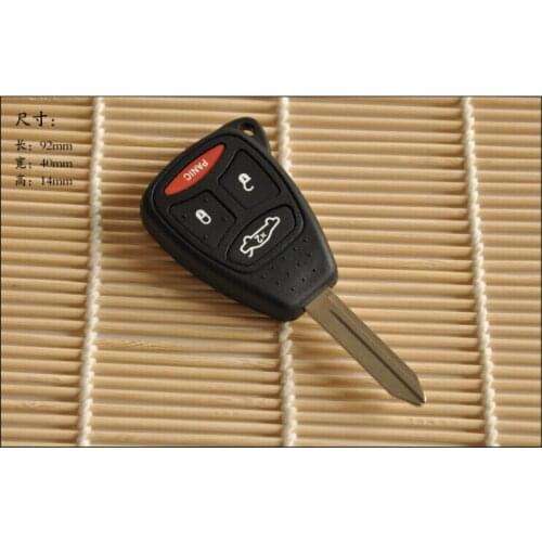 4 Button Replacement Remote Key Shell Case For Chrysler Fob Key Cover (Big Button) 5PCS/lot