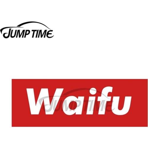 JumpTime 13 x 7.5cm For Waifu Car Slap Car Stickers Graffiti Decal Vinyl Car Wrap Waterproof Auto Air Conditioner For JDM SUV RV
