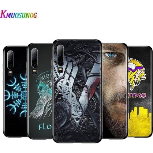 Vikings Ragnar Lothbrok For Huawei P40 P30 P20 P10 P9 P8 Lite E mini Pro Plus 5G 2017 2019 Silicone TPU Black Soft Phone Case