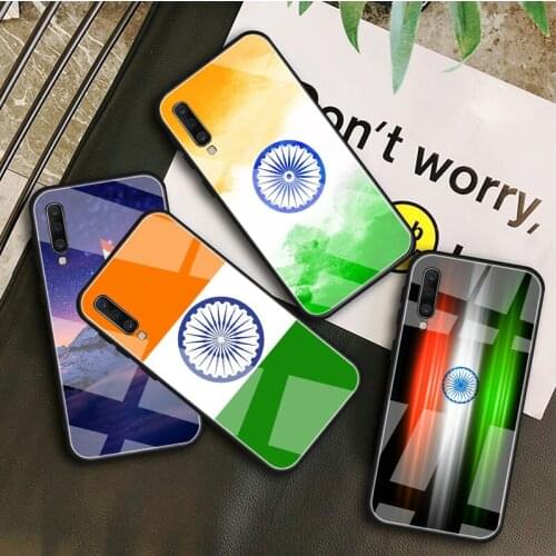 Indian Flag Tempered Glass Case For Samsung Galaxy A 10S 10E 20S 20E 30S 40 50S 60 70 80 90 6 7 8 Shell