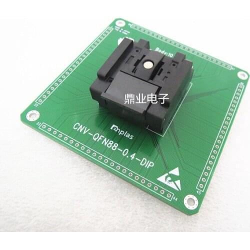 Clamshell QFN88 QFN-88BT-0.4-01 0.4mm IC Burning seat Adapter testing seat Test Socket test bench in the stock