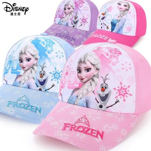 Disney Frozen Elsa Princess Children Hat Girls Baby Cap Girl Toddler Kid Sun Hat Baby Beach Cartoon Frozen Fashion 2020 New Gift
