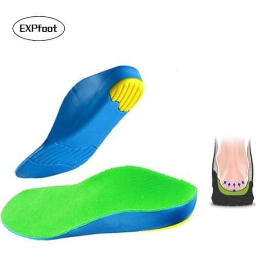 Kids orthopedic Insoles for Children Shoes Flat Foot Arch Support Orthotic Pads Correction Health Feet Care Insole 3-18 age