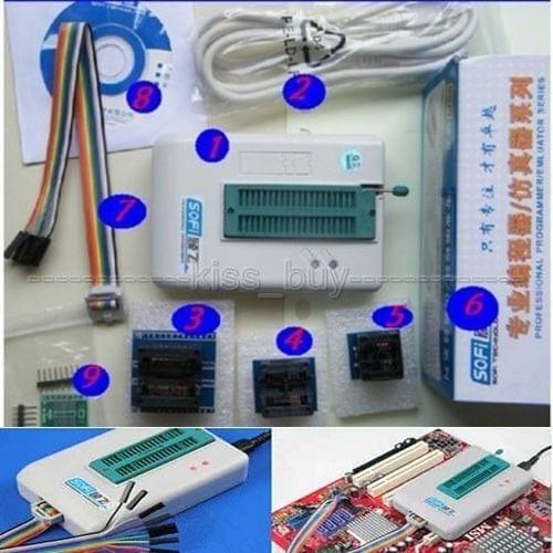 DYKB Universal USB Programmer EEPROM Flash SPI BIOS 24/25/BR90/93 + CHIPS +software for SOFI SP8 series