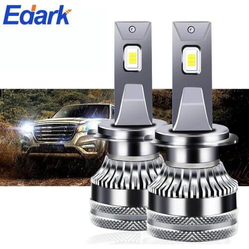 Edark 2Pcs H1 H4 H7 H11 LED Headlight Bulbs,60W 9000 Lumens Super Bright Headlights Conversion Kit 6500K White IP68 Waterproof