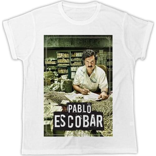 Pablo Escobar Cool Ideal Gift Birthday Present Short Sleeve Mens T Shirt Hot Fashion Summer Cotton Slim Custom Tee Shirts