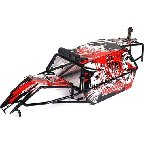 GT Pig Cage Roll Cage with Body Shell & light & wing or Spare tire rack Set for 1/5 Hpi Rovan Rofun Kingmotor Baja Rc Car Parts