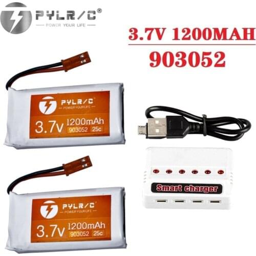 3.7V 1200mAh lipo Battery for H11D H11C Remote Control Helicopter Airplanes batteries 3.7 v 903052 JST Plug and charger set