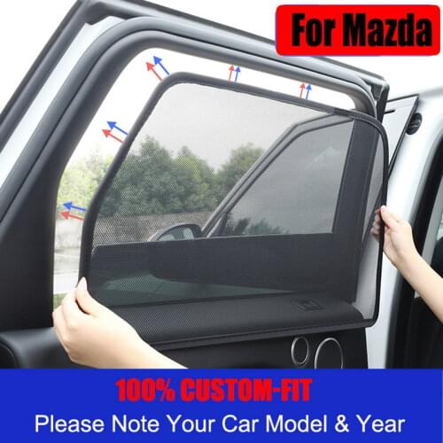Magnetic Side Window Sunshade For Mazda CX5 CX-5 2017 2018 2019 2020 Mesh UV Protection Window Sunshade Car Curtain Accessories