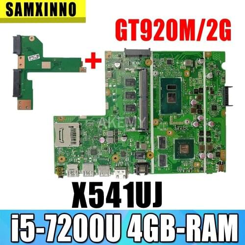 X541UVK motherboard mainboard For Asus X541UVK X541UJ X541UV X541U F541U laptop motherboard W/ 4GB RAM/I5-7200U/AS GT920M/V2G
