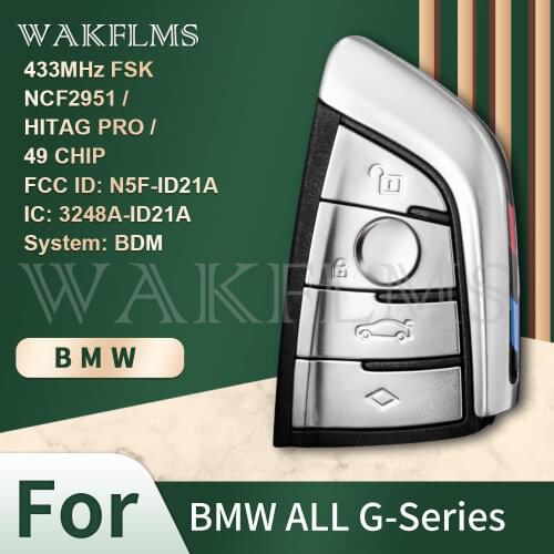 Newest Genuine OEM Smart Remote Car Key Fob For BMW BDM G20 G30 G32 G11 G15 G29 2015-2019 FCC ID: N5F-ID21A Keyless Go/Entry
