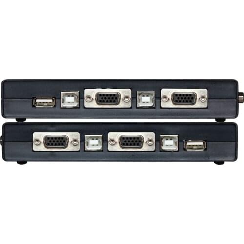 AMS KVM V4 VGA Switcher 4 ports input USB 2.0 VGA Splitter Mouse Keyboard Switcher for multi screens