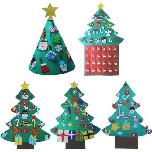 Christmas Tree DIY Diamond Painting Wall Stickers Christmas Tree Sticker Window Xmas Decoration for home New Year Supplies
