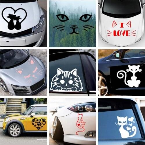 Car-styling Cat Auto Stickers On The Car Creative Vinyl Sticker On Car Stickers And Decals Window Sticker Car-Styling Decal