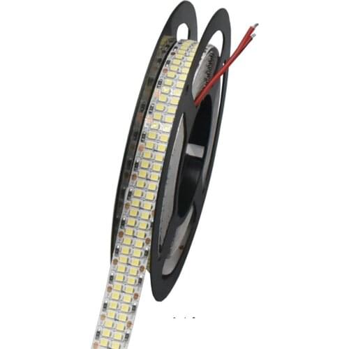 5M LED Strip Light 240LEDs/m DC 12V 24V Warm White Cool White Double row Flexible led strip SMD 2835 LED Diode Ribbon Tape Lamp