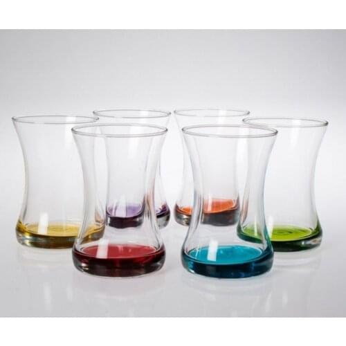 LAVA 6 Set of thin waist turkish tea cups 6-Piece Tea Cup, أكواب, кружка для чая большая,for six person different