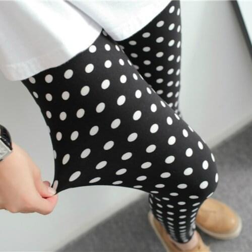 Leggings Woman Spring Autumn Fashion Printed Black Leggings Elastic Workout Fitness Pants Elastic Waist Casual Trousers