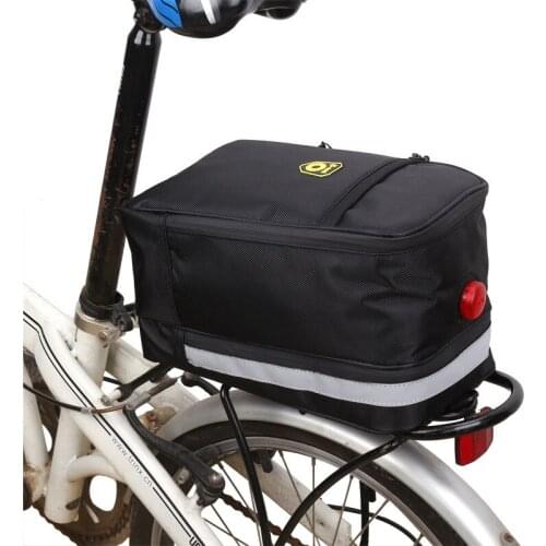1PCS bicycle backseat bag with a folding battery pack after riding waterproof bag