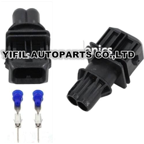 10/20/40/100pcs/lot 2 Pin/Way Male AMP Tyco JPT Fuel Injector EV1 Plug Connector With Pins And Seal
