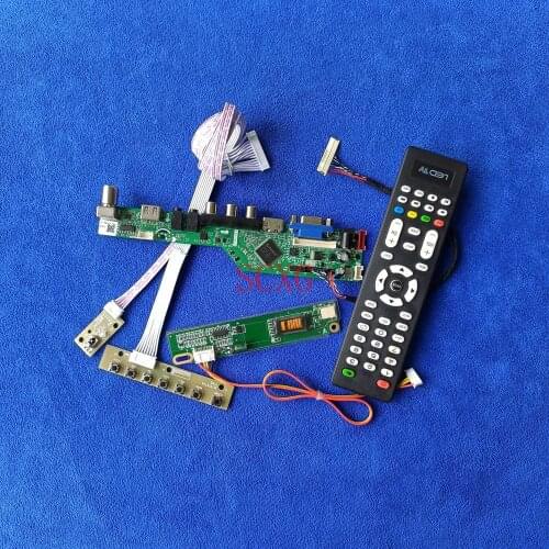 1280*800 Fit QD15TL04/QD15TL07/QD15TL09 Signal Analog USB VGA AV HDMI-compatible DIY kit 1CCFL LCD matrix drive card 30-Pin LVDS