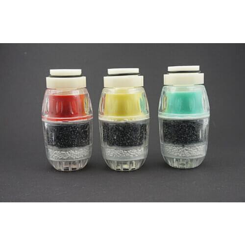 1x Home Kitchen Clear Activated Carbon Water Tap Filter Faucet Purifier Adapter