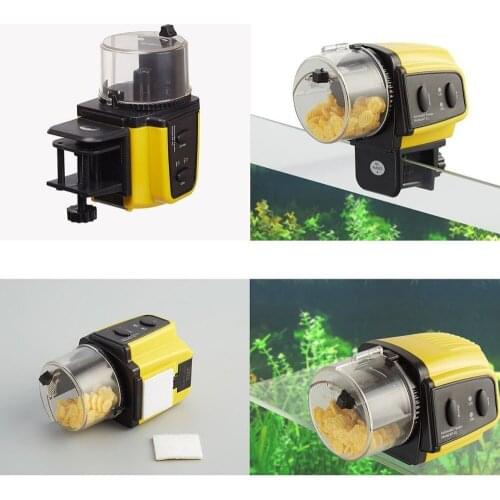 Fish Aquarium Automatic Fish Food Feeder Pet Tool Aquarium Tank Fish Food Timer Capacity Adjustable Fit Business Trip Feeder