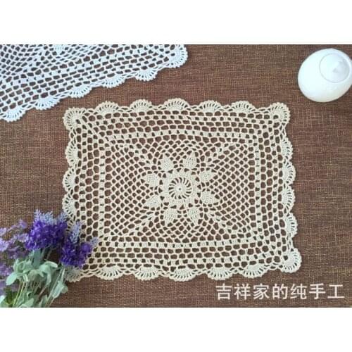Free shipping 5 pic/lot cotton knitted fashion cotton coaster table mat place mat for dinner table decor cup pads table napkin