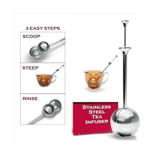 Free shipping! 304 stainless steel movable tea ball, creative tea strainer tea filters tea infusers Export for Japan quality