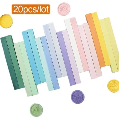 DIY STAMP Sealing Wax Sticks Vintage Dedicated Macaron Seal Wax for Letter Wedding Invitations 1*1*10cm 20pcs/lot