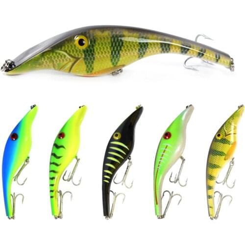 Wokotip Jerk Lure 14cm 43g Artificial Bait VIB Fishing Lure Wobbler for Pike Bass Jerkbait Hard Bait Slow Sinking Lures