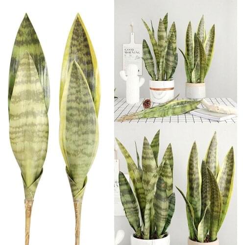 40cm Artificial Realistic Succulent Plants Indoor Tiger Potted Bonsai Leaf Fake Home Tropical Fur Decor Office Long Balcony S7S2