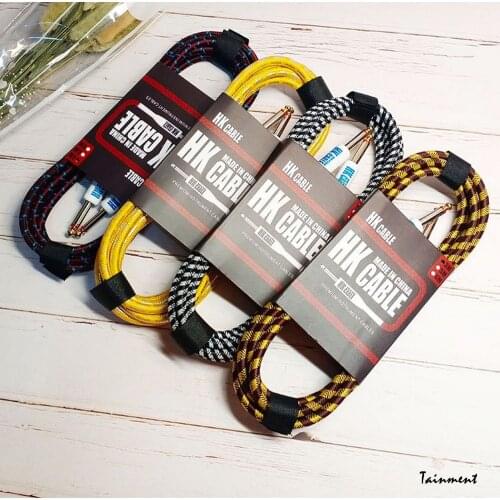 Electric Guitar Cable Wire 3/5/10 Meters Guitar Cord No Noise Shielded Bass Cable For Guitar Amplifier Musical Instruments Tool