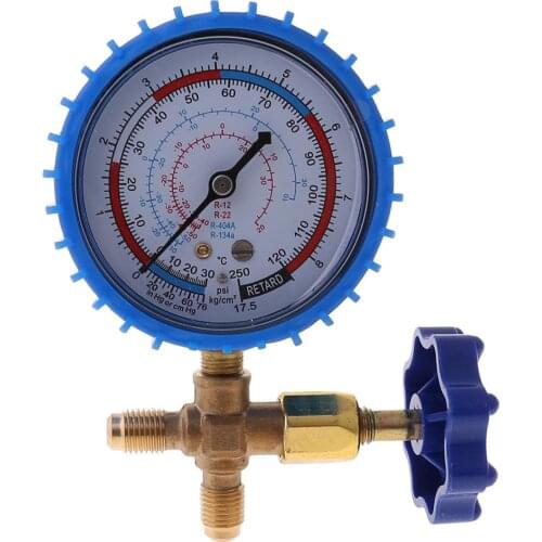 220PSI 500PSI Air Conditioning Refrigerant Recharge Pressure Gauge Manometer