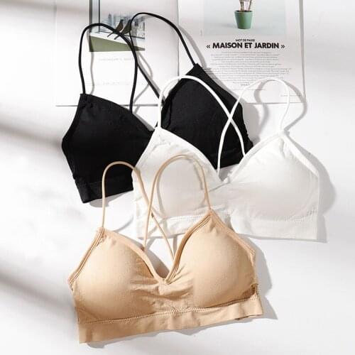 Fashion New Sexy Ladies Solid Color Thin Section Comfortable womens underwear Beauty Back Tube Top