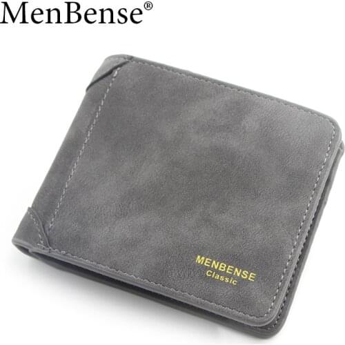 Fashionable mens wallet short wallet multi-slot wallet hand bag mens business button multi-function mobile phone bag