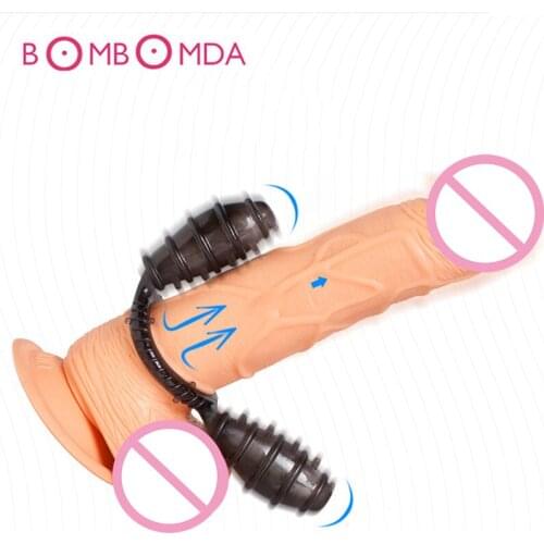 Male Cock Rings Bullet Vibrator Clitoris Stimulate Delayed Ejaculation Sex Toys for Men Penis Trainer Masturbator Adults Product