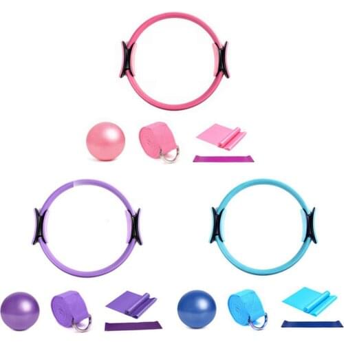 5Pcs Pilates Ring Set High Quality Durable Portable Lightweight Reshape Sexy Body Yoga Circle Pilates Equipment For Women
