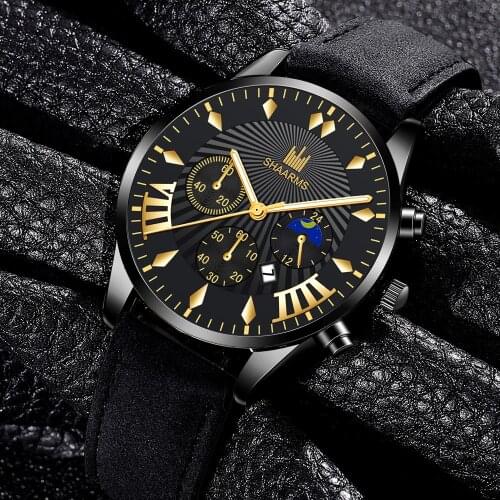 2021 New Men Watches Luxury Calendar Leather Strap Watch Mens Military Sport Luminous Quartz Watch For Men relogio masculino Hot