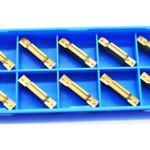 NEW 10pcs MGMN400-M NC3030 4mm wide grooving Cutting CNC lathe tools Carbide double-head Insert Used for steel iron