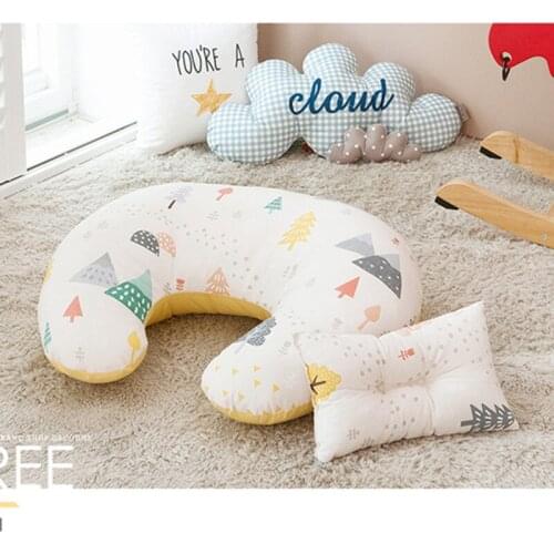 Baby Nursing Pillows Maternity Baby Breastfeeding Pillow Infant U-Shaped Newbron Cotton Feeding Waist Cushion 2Pcs/Set