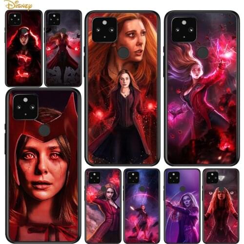 Scarlet Witch Shockproof Cover for Google Pixel 5 5A 4 4A XL 5G Black Phone Case Shell Soft Fundas Coque Capa