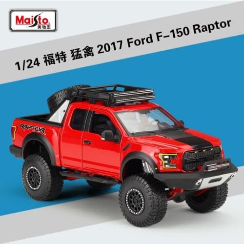 Maisto 1:24 2017 Ford F-150 Raptor modified alloy car model collection gift toy