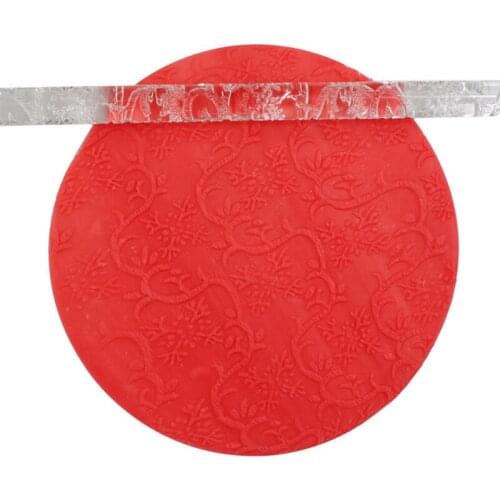 Cake Fondant Embossed Rolling Pin Gum Embossing Sugar Cake Decor Crafts Tool E7