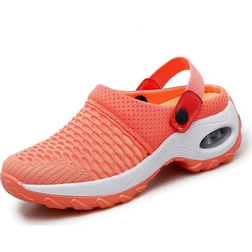 2020 New Women Shoes Casual Increase Cushion Sandals Non-slip Platform Sandal For Women Breathable Mesh Outdoor Walking Slippers